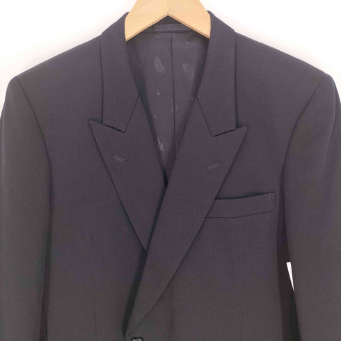 Formal Wear 裏地 鶴 総柄 背抜き ダブル ブレスト テーラード ジャケット メンズ
