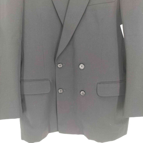 Formal Wear 裏地 鶴 総柄 背抜き ダブル ブレスト テーラード ジャケット メンズ
