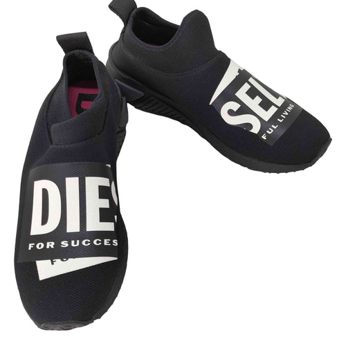 ディーゼル DIESEL ロゴステッカー スリッポン レディース JPN:24