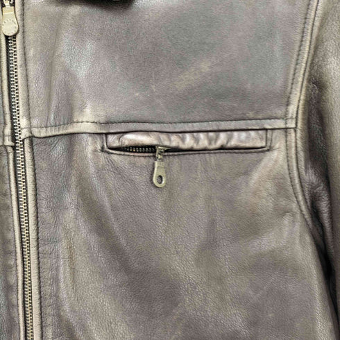 PRESTON & YORK GENUINE LAMB SKIN ラム ジップアップ レザージャケット メンズ import:M