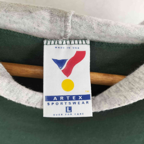 アーテックス ARTEX USA製 フロントプリントS/Sプルオーバーパーカー メンズ JPN:L