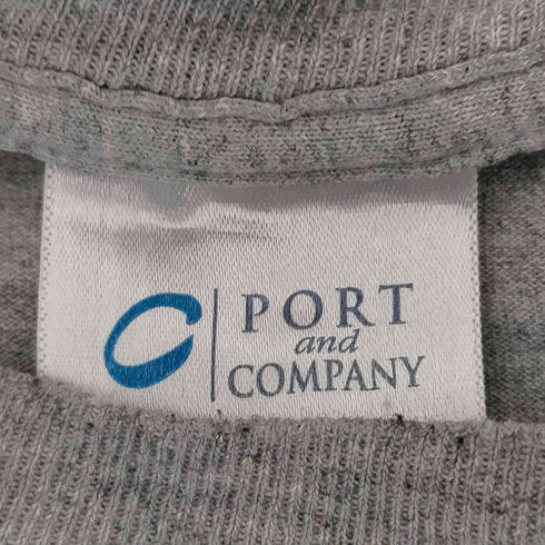ポートアンドカンパニー PORT and COMPANY ロゴプリントクルーネックTシャツ メンズ