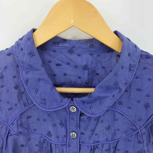 ツモリチサト TSUMORI CHISATO パイピング コットンシルク 刺繍ブラウス レディース JPN:2