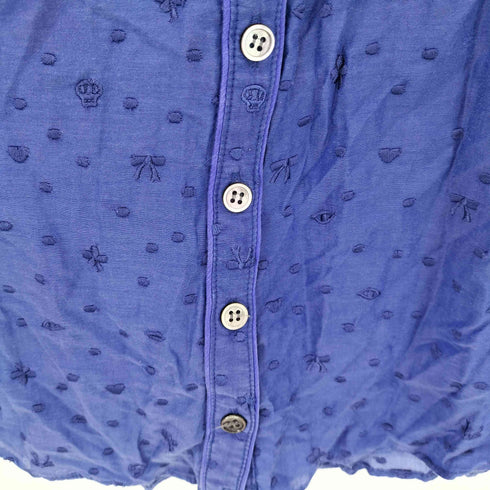ツモリチサト TSUMORI CHISATO パイピング コットンシルク 刺繍ブラウス レディース JPN:2