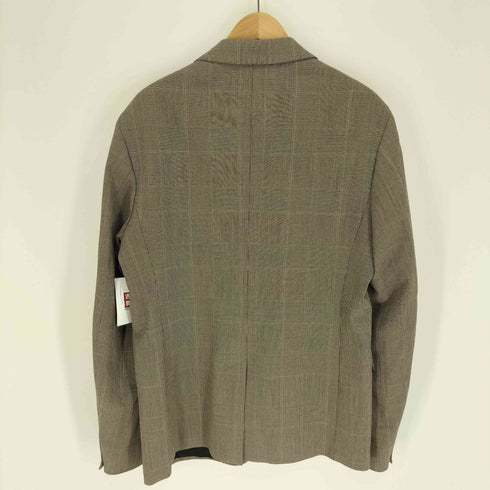 ザラ ZARA レーヨン混 グレンチェック 2B テーラード ジャケット メンズ EUR:50