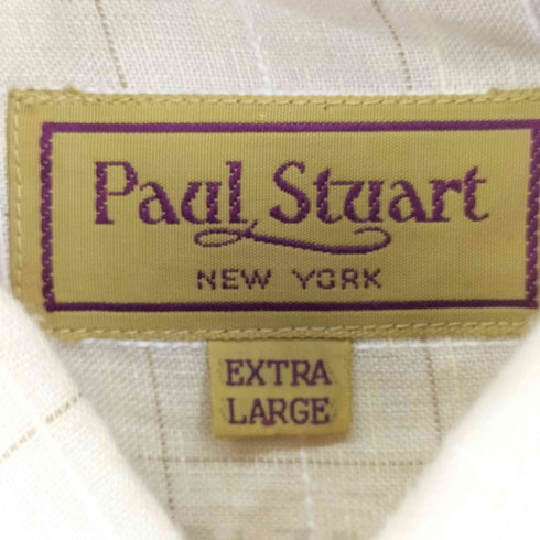 ポールスチュアート Paul Stuart リネンチェックシャツ メンズ JPN:XL