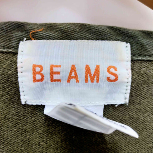 ビームス BEAMS 90-00S オレンジ文字タグ ヘンリーネック L/S Tシャツ メンズ JPN:L