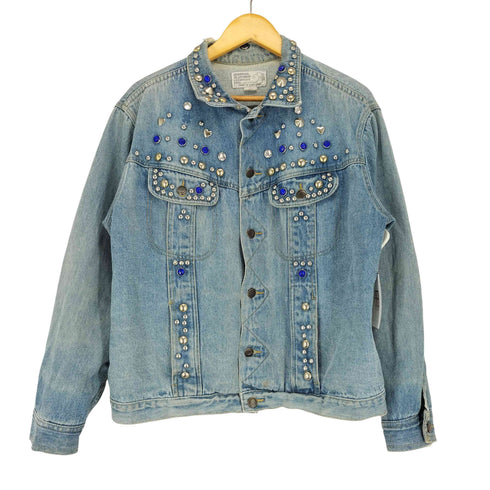 GENERAL CLOTHING COMPANY LTD スタッズカスタムデニムトラッカージャケット メンズ L