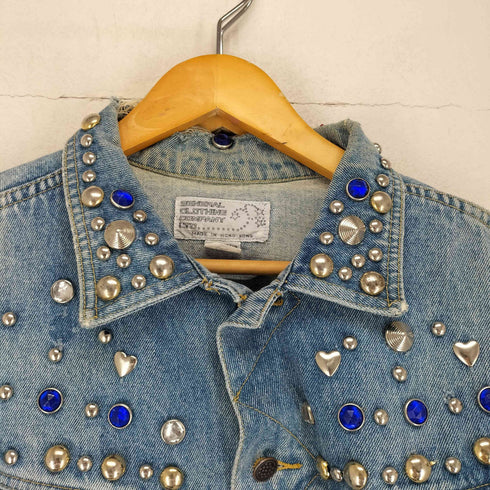 GENERAL CLOTHING COMPANY LTD スタッズカスタムデニムトラッカージャケット メンズ L