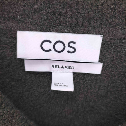 コス COS RELAXED-FIT COLLARED CARDIGAN ウール ナイロン シャツ カーディガン メンズ import:XS