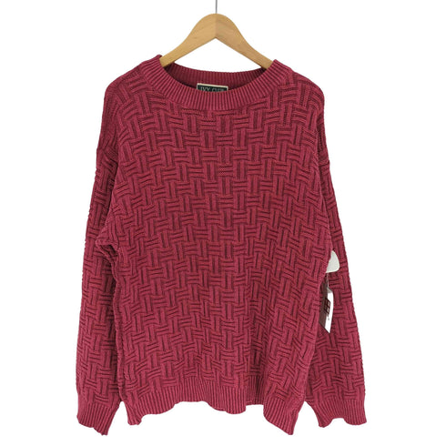 IVY CLUB レーヨン コットン 総柄 編み ニット セーター メンズ import:M