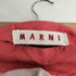 マルニ MARNI イタリア製 リネン PVC 切替 変形 アシンメトリー スカート レディース 38