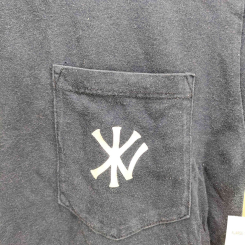 エクストララージ XLARGE 90S USA製 刺繍初期タグ NY ベースボール ロゴ ポケット S/S Tシャツ メンズ import:L
