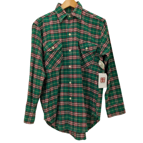 OLD SCHOOL SANFORIZED レギュラーカラー L/S チェック ネル シャツ メンズ 15-15 1/2