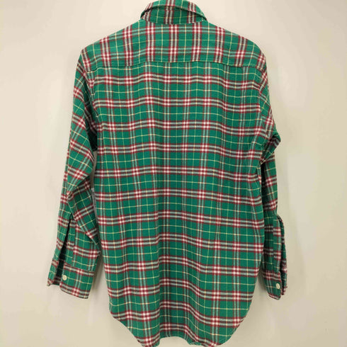OLD SCHOOL SANFORIZED レギュラーカラー L/S チェック ネル シャツ メンズ 15-15 1/2