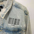 ザラ ZARA PAINTED CRUSHED DENIM JACKET ペイント クラッシュ デニム ジャケット メンズ import:L