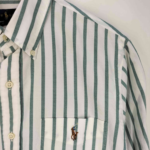 ラルフローレン RALPH LAUREN CLASSIC FIT ポニー刺繍 ボタンダウン ストライプ シャツ メンズ import:M