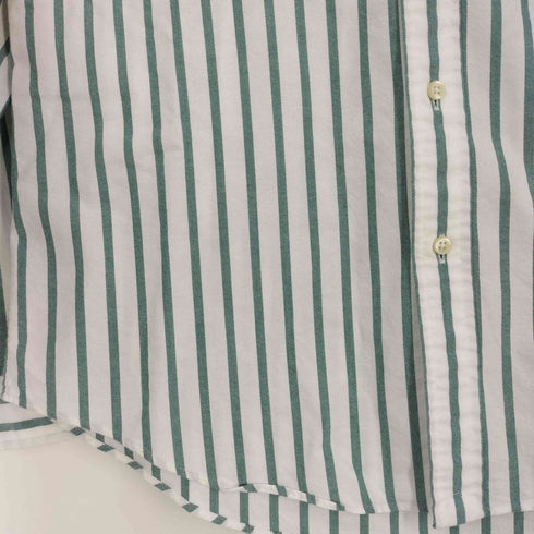 ラルフローレン RALPH LAUREN CLASSIC FIT ポニー刺繍 ボタンダウン ストライプ シャツ メンズ import:M