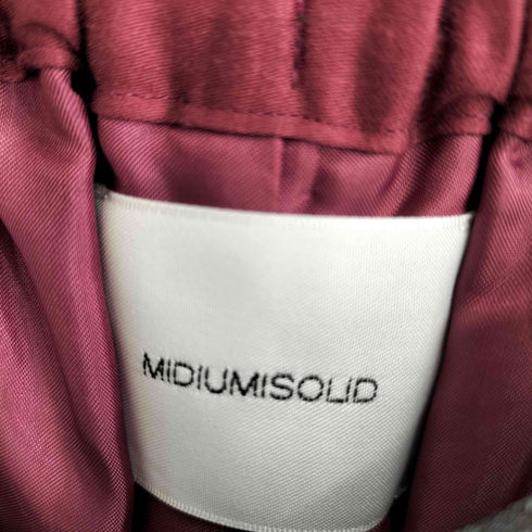 ミディウミソリッド MIDIUMISOLID 花柄 ロールアップ イージーワイドパンツ レディース