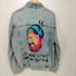 ザラ ZARA PRINTED DENIM JACKET プリンテッド デニム ジャケット メンズ import:L