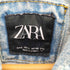 ザラ ZARA PRINTED DENIM JACKET プリンテッド デニム ジャケット メンズ import:L