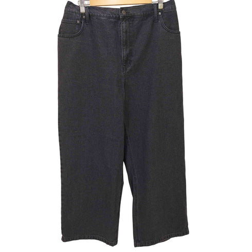 プニュズ PUNYUS 22AW デニムバギーパンツ ブラック デニム ワイド パンツ ユニセックス メンズ JPN:3