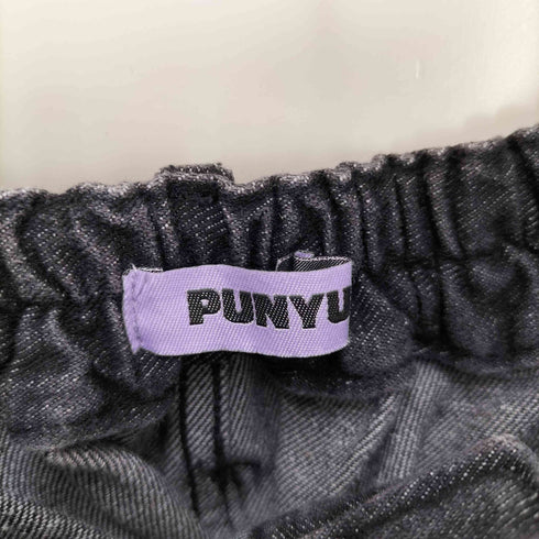 プニュズ PUNYUS 22AW デニムバギーパンツ ブラック デニム ワイド パンツ ユニセックス メンズ JPN:3