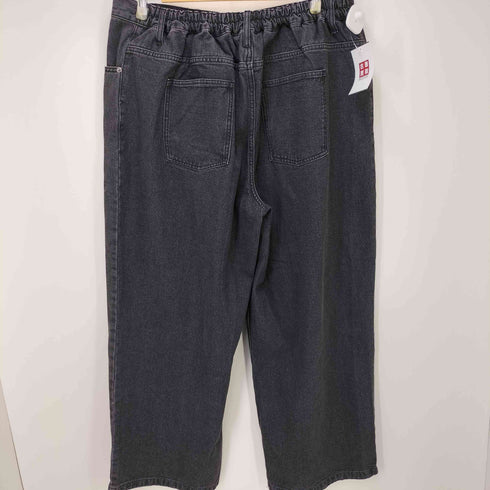 プニュズ PUNYUS 22AW デニムバギーパンツ ブラック デニム ワイド パンツ ユニセックス メンズ JPN:3