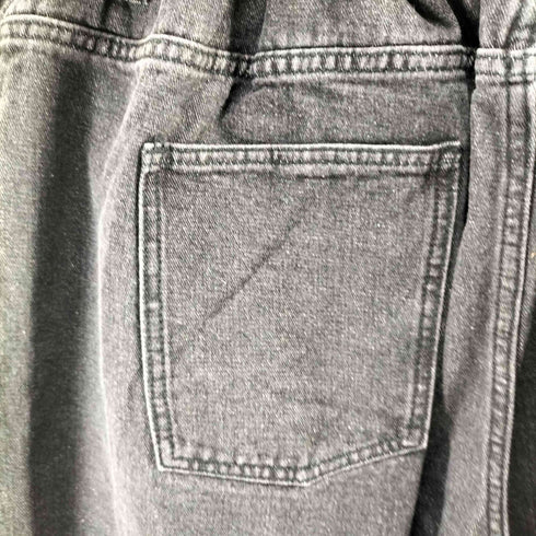 プニュズ PUNYUS 22AW デニムバギーパンツ ブラック デニム ワイド パンツ ユニセックス メンズ JPN:3