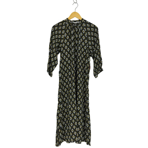 ザラ ZARA バンドカラー ハーフボタン シャツワンピース レディース import:XS