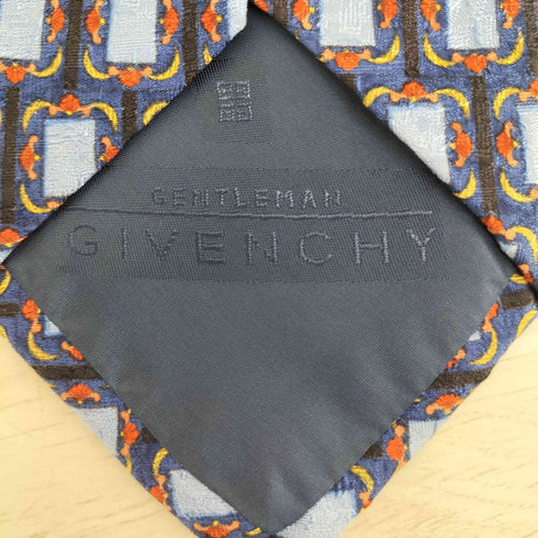 ジバンシィ GIVENCHY イタリア製 総柄シルクネクタイ メンズ