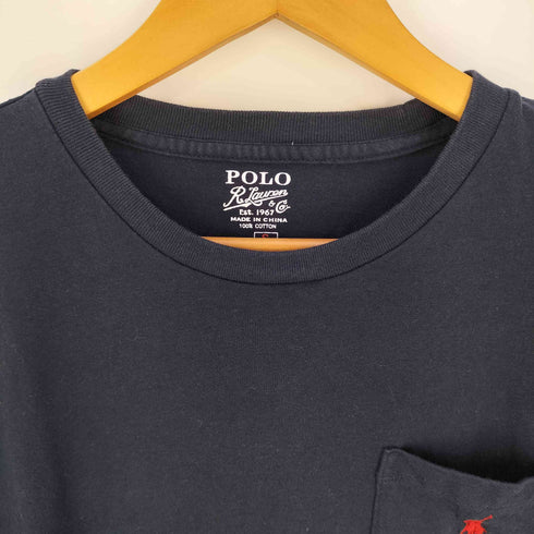 ポロラルフローレン POLO RALPH LAUREN ポニー刺繍 ポケット付き クルーネックTシャツ メンズ import:S