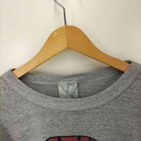 チャンピオン Champion 80S USA製 トリコタグ 染み込み三段 BASKRTBALL プリント S/S クルーネック Tシャツ カスタム ステッチ メンズ import:M