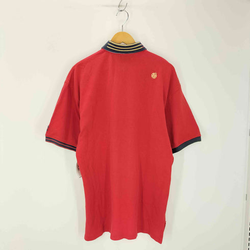 トミーヒルフィガーゴルフ TOMMY HILFIGER GOLF ワンポイント刺繍 鹿の子 S/Sポロシャツ メンズ import:L