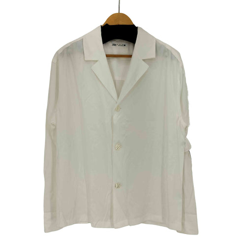 ザラ ZARA レーヨン混 オープンカラーシャツ メンズ import:S
