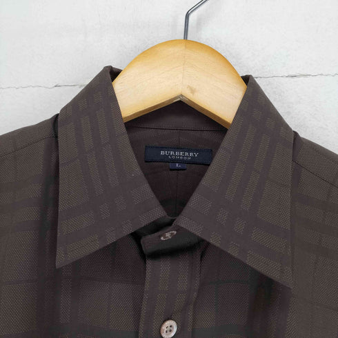 バーバリーロンドン BURBERRY LONDON チェック柄ボタンダウンシャツ メンズ L