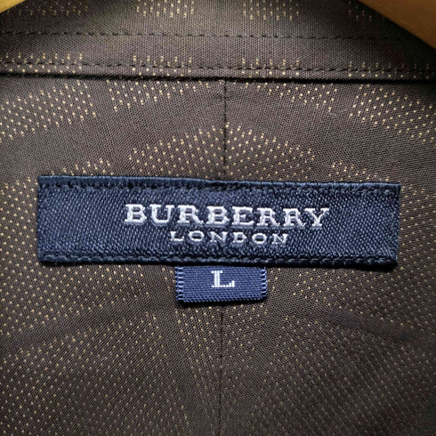 バーバリーロンドン BURBERRY LONDON チェック柄ボタンダウンシャツ メンズ L