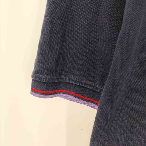 トミーヒルフィガーデニム TOMMY HILFIGER DENIM 刺繍 鹿の子 S/Sポロシャツ メンズ