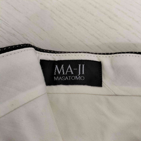 MA-JI MASATOMO ウール 2タック ワイドスラックスパンツ メンズ W85