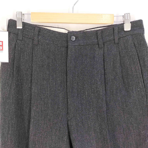 MA-JI MASATOMO ウール 2タック ワイドスラックスパンツ メンズ W88
