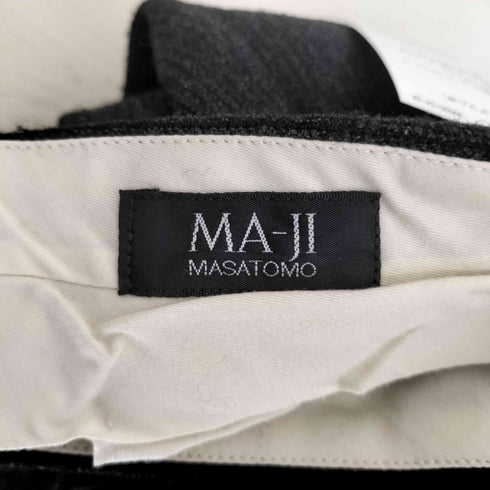 MA-JI MASATOMO ウール 2タック ワイドスラックスパンツ メンズ W88