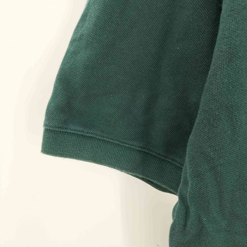 トミーヒルフィガー TOMMY HILFIGER ワンポイント刺繍 鹿の子 S/Sポロシャツ メンズ import:XL