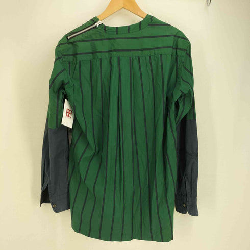 サカイ Sacai ×Dr.Woo 19ss フラワー刺繍レイヤードプルオーバーシャツ メンズ 1