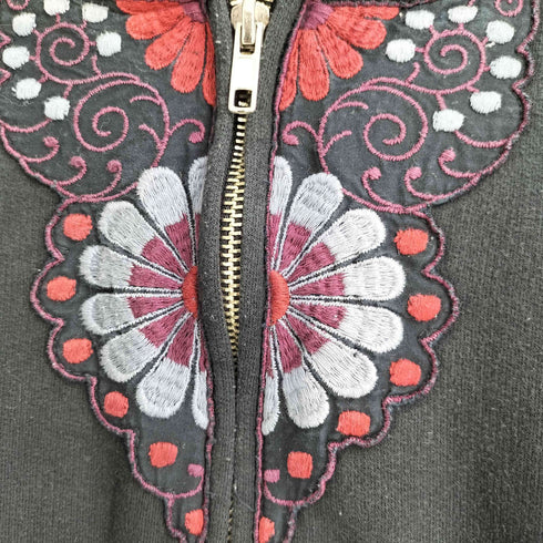 アナスイ ANNA SUI フロント刺繍 チロリアン ジップアッパーカー レディース JPN:M