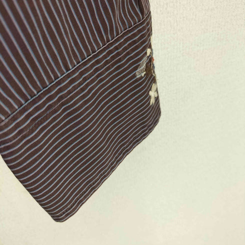 ピーエスポールスミス PS Paul Smith エンブロイダリー刺繍 ストライプシャツ メンズ L