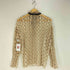 ザラ ZARA レース刺繍 シアー スキッパーシャツブラウス レディース import:XS