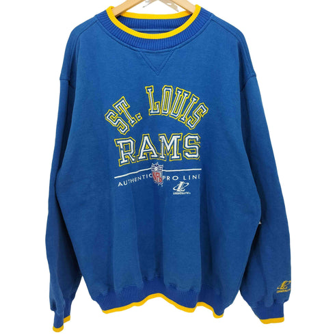 ロゴアスレチック LOGO ATHLETIC 90S スポーツリーグ刺繍 プルオーバースウェット メンズ import:XL