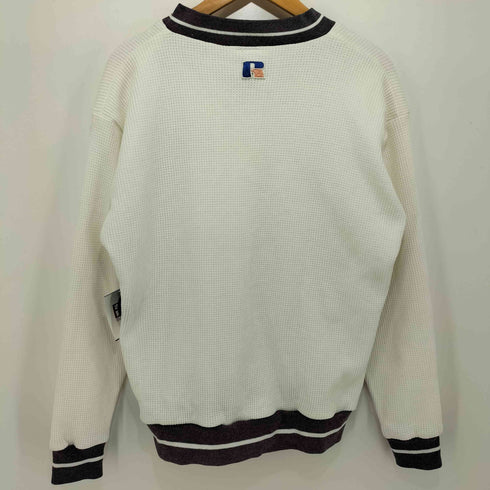 ラッセルアスレチック RUSSELL ATHLETIC 90S USA製 ベースボールチーム ワンポイント刺繍 サーマルプルオーバースウェット メンズ import:XL