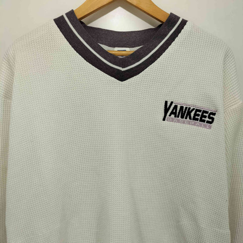 ラッセルアスレチック RUSSELL ATHLETIC 90S USA製 ベースボールチーム ワンポイント刺繍 サーマルプルオーバースウェット メンズ import:XL