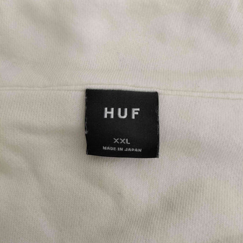 ハフ HUF ロゴ刺繍 ハーフジップ プルオーバースウェット メンズ import:XXL